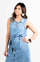 Button Up Denim Dress