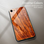 Wood grain tempered glass phone case For iPhone 11 Pro 7 8 6 6S plus Tempered Glass Case For iPhone X XS MAX 11 12 Pro XR cases