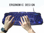 M200 Purple/Blue/Red LED Gaming Keyboard & Mouse