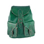 Vintage Style Women's Backpack - Handmade - Green