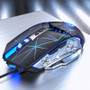 Pro Gaming Mouse 3200DPI Adjustable Silent Mouse Optical LED USB Wired Computer Mouse