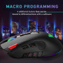 12 Buttons Programming 5000 DPI Optical USB Wired With Fire Keys Gaming Mouse