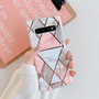 Phone Case For Samsung Galaxy A21S S20 FE Note 20 A41 A51 A71 S10 Plus Electroplate Geometric Marble