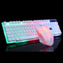 USB Wired Gaming Keyboard Mouse Set PC Rainbow Colorful LED Illuminated Backlit  Gamer Gaming Mouse and Keyboard Kit Home Office