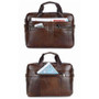 14 Inch Genuine Leather Handbag Briefcase Laptop Document Holder