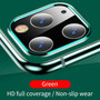 Metal Frame + Tempered Glass Back Full Cover Camera Lens Case For iPhone 11 Pro