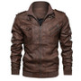 Casual Motorcycle PU Jacket Biker Leather Coats