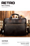 Briefcase Messenger Bag  Genuine Leather 14'' laptop bag