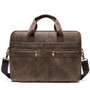 Briefcase Messenger Bag  Genuine Leather 14'' laptop bag