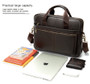 Briefcase Messenger Bag  Genuine Leather 14'' laptop bag