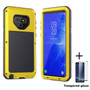 Tempered glass+Full Protective Luxury Doom Armor Metal Case Shockproof Cover For Samsung