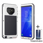 Tempered glass+Full Protective Luxury Doom Armor Metal Case Shockproof Cover For Samsung