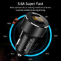 USB Car Phone Charger Dual Port For iPhone and Samsung