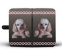 Toy Poodle Phone Case Wallet - Apricot