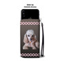 Toy Poodle Phone Case Wallet - Apricot