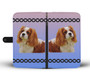 Cavalier King Charles Spaniel Phone Case Wallet - Pastel