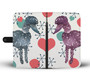 Poodle Phone Case Wallet - Retro