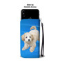 Maltipoo Phone Case Wallet - Blue