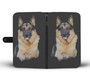 German Shepherd Phone Case Wallet - Black