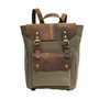 High Quality Canvas Leather Unisex Backpack