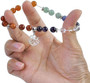 7 Chakra Reiki Healing Elastic Bracelet Real Stones