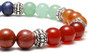 7 Chakra Reiki Healing Elastic Bracelet Real Stones