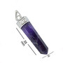 Natural Crystal Stone Amethyst Pendant Locket for Reiki Healing