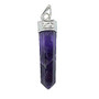 Natural Crystal Stone Amethyst Pendant Locket for Reiki Healing