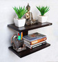 Wall Mounted Shelf Wenge Rack Decorative Display