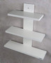 Decorative Wall Shelf Set of 3 White/Shelves Rack Wooden