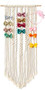 Macrame Hair Bow Holder Hanging Hair Clips Hanger Headband Storage Organizer Boho wall decor