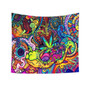 Multicolored Fabric Psychedelic Tapestry Bedroom Living Room Wall Hanging Decoration Blanket