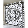 India Mandala Tapestry Wall Hanging Macrame Wall Cloth Tapestries Psychedelic Hippie Night Sky Moon Tapestry Mandala Wall Carpet