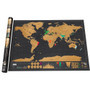 Copper Scratch Off World Travel Map  (Small)