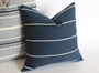 Light Grey Outdoor Pillow Cover / Stripe Outdoor Pillow cover / Gray Patio Pillow / Porch Pillow Cover / Outdoor 12x18 18x18 20x20