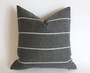 Light Grey Outdoor Pillow Cover / Stripe Outdoor Pillow cover / Gray Patio Pillow / Porch Pillow Cover / Outdoor 12x18 18x18 20x20