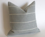 Light Grey Outdoor Pillow Cover / Stripe Outdoor Pillow cover / Gray Patio Pillow / Porch Pillow Cover / Outdoor 12x18 18x18 20x20
