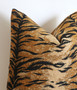 Woven Chenille Tiger Pillow Cover / Black Orange Tiger Pillow cover / Tiger Cushion Cover / Animal Print Pillow / Tigre Pillowcase