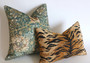 Tigre Pillow Cover / Animal Chenille Tigre Pillow / Hollywood Regency Pillow cover / Beverly Hills Hotel Pillow Cover