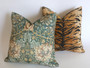 Tigre Pillow Cover / Animal Chenille Tigre Pillow / Hollywood Regency Pillow cover / Beverly Hills Hotel Pillow Cover