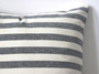 Navy Stripe pillow cover / Navy Cream 20x20 pillow or 9 other sizes / Blue pillow covers / Farmhouse Striped Pillow / French pillow Cover