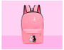 4pcs/set Women Backpack - Cat Printing Canvas School Bags For Girls