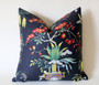 Ming Vase Pillow Cover / 20x20 Schumacher Ming Vase Pillow / 24x24 Black Pillow / 14x36 Schumacher Cushion cover / Chinoiserie Pillow Cover