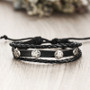 Vintage Multilayer Handmade Men Leather Bracelets