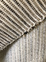 Upholstery Fabric by the yard / Jute stripe fabric / Beige Home Decor Fabric / Woven Taupe Fabric / 1/4" Stripe Fabric