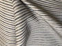 Upholstery Fabric by the yard / Jute stripe fabric / Beige Home Decor Fabric / Woven Taupe Fabric / 1/4" Stripe Fabric