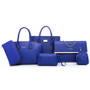 Argyle Pattern Women's Handbag Set Tote Bag Wallet Purse Top Handle Bag Shoulder Bag