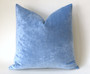 Ice Blue Vintage Velvet Pillow Cover