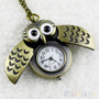 Vintage Bronze Owl Pocket Watch