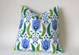 Dutch Tulip Pillow Cover, Decorative Throw Pillow Covers, Euro Pillow Sham 16 x 16, 18 x 18, 20 x 20, 22 x 22, 24 x 24, 26 x 26